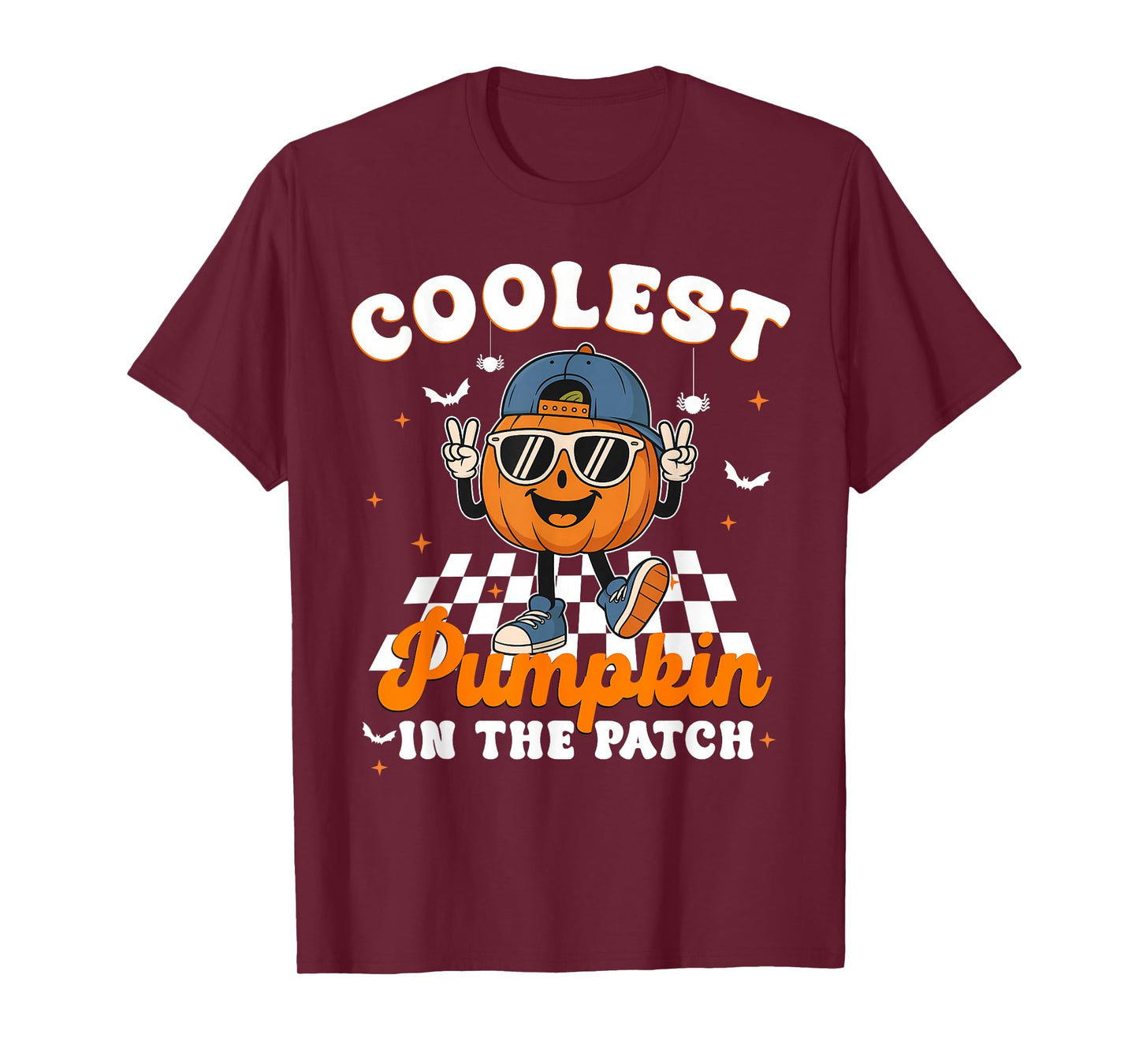 Coolest Pumpkin in The Patch Halloween Costume for Boys T-Shirt