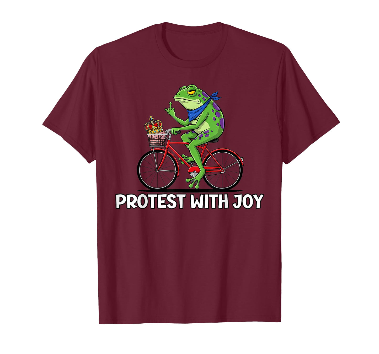 Protest with Joy Portland Frog Naked Bike Ride Activists T-Shirt