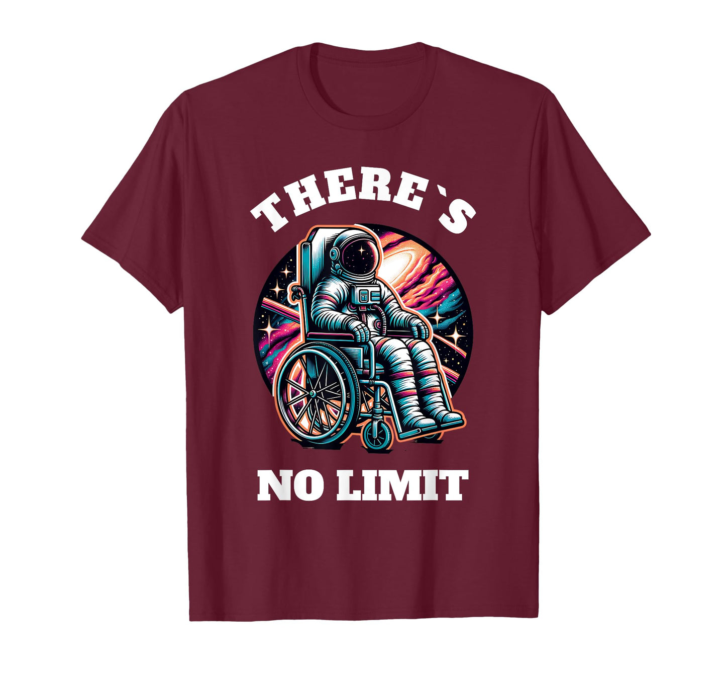 Wheelchair Astronaut Motivation Kids with Wheelchair T-Shirt