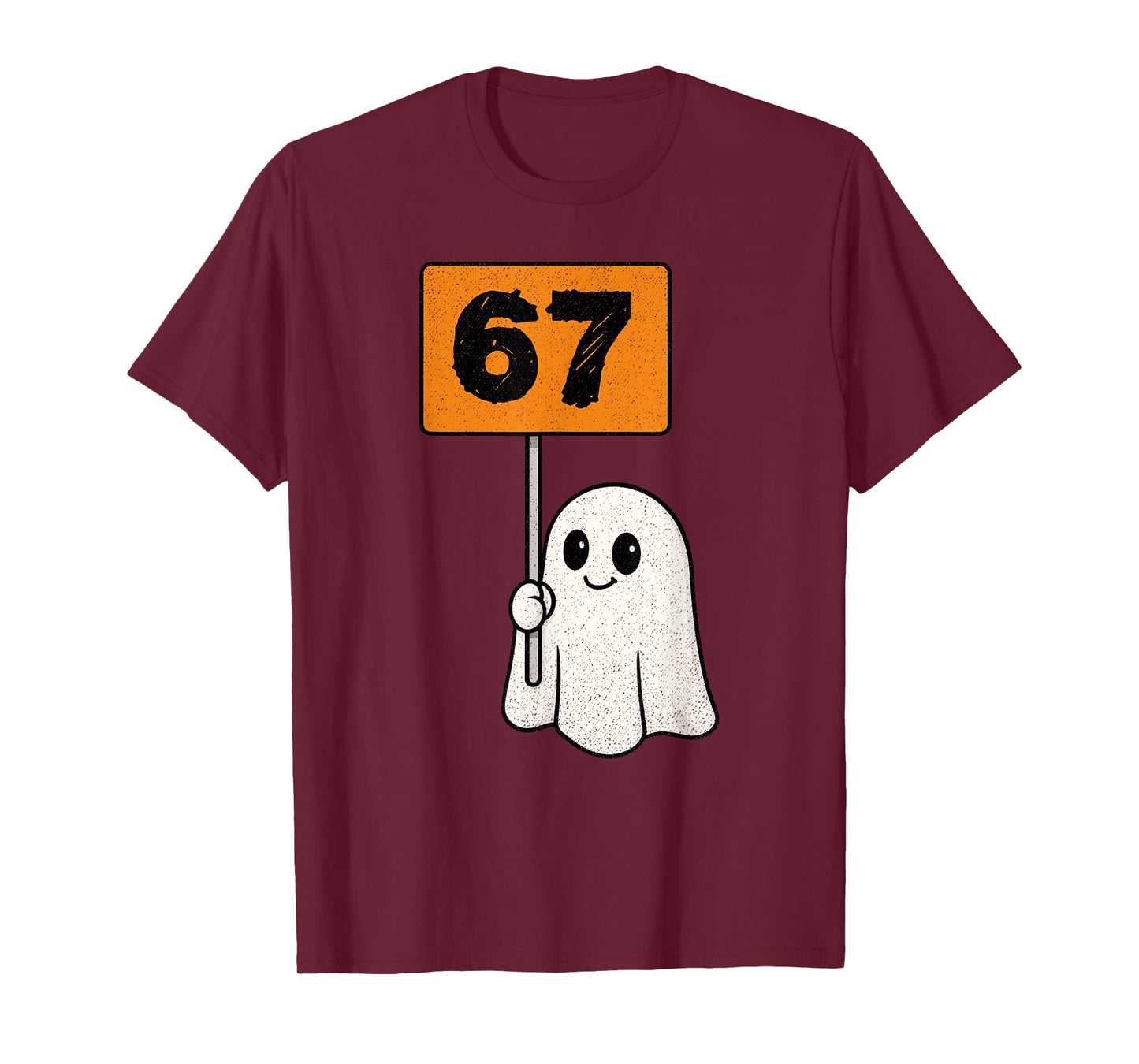 Haunted by 67 – Funny Six Seven Meme 6 7 Halloween Costume T-Shirt