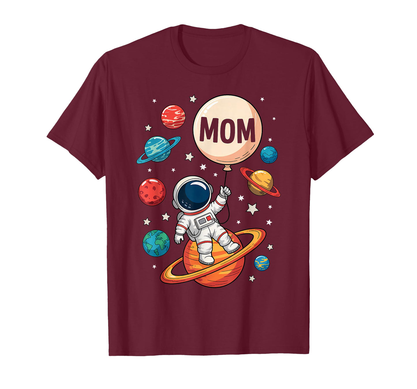 Mom of The Birthday Boy Space Astronaut 1st Birthday Family T-Shirt