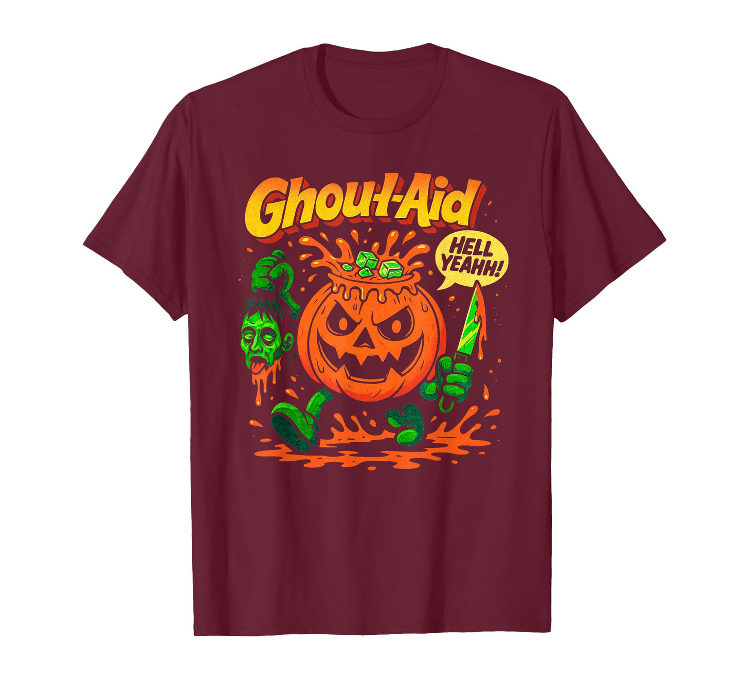 Ghoul-Aid Pumpkin Halloween – Funny Scary Parody T-Shirt