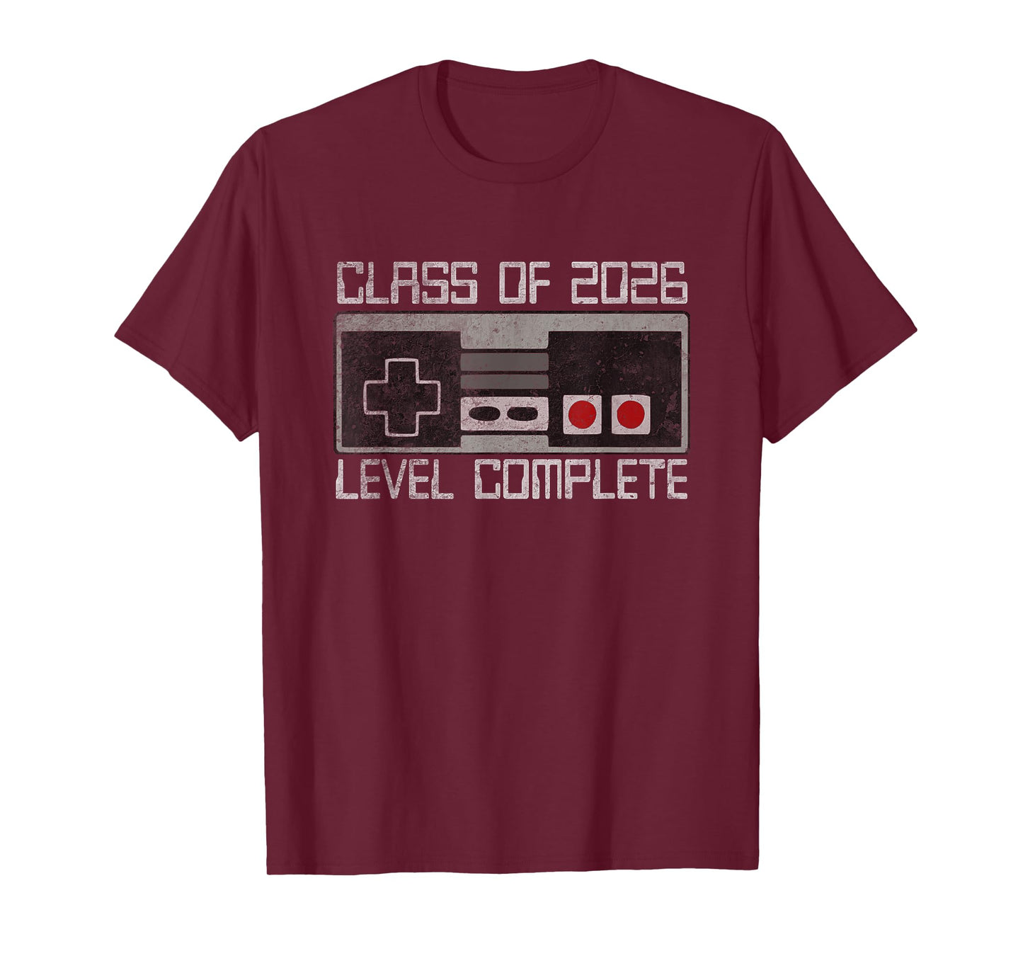Class Of 2026 Level Complete Senior Graduation Video Gamer T-Shirt