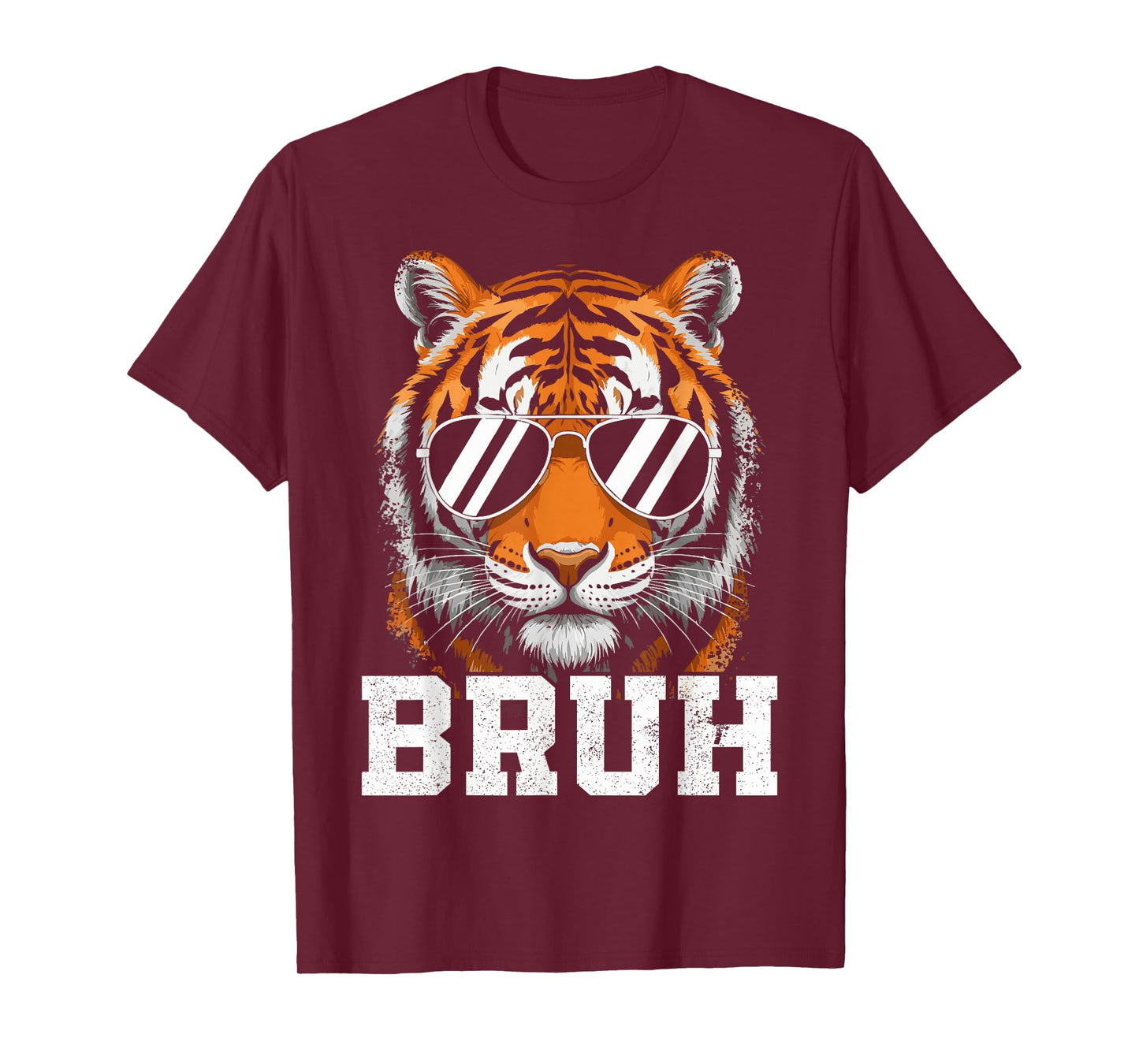 Bruh Tiger Graphic Tee Men Toddler Boys Animal Kids Tiger T-Shirt