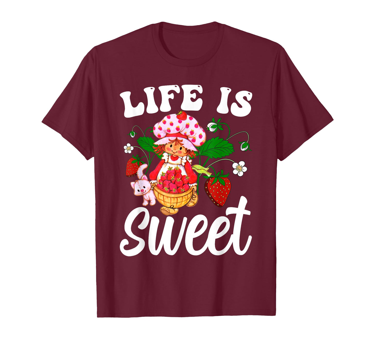 Life Is Sweet Vintage Strawberry T-Shirt