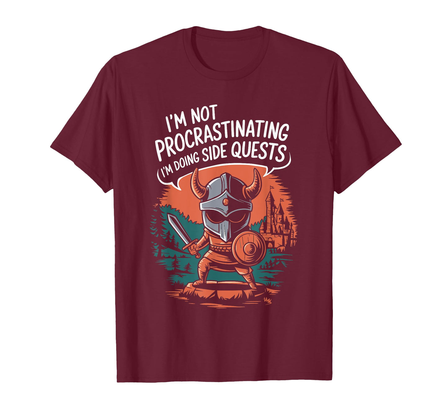 I'm Not Procrastinating Funny Side Quests Gamer T-Shirt
