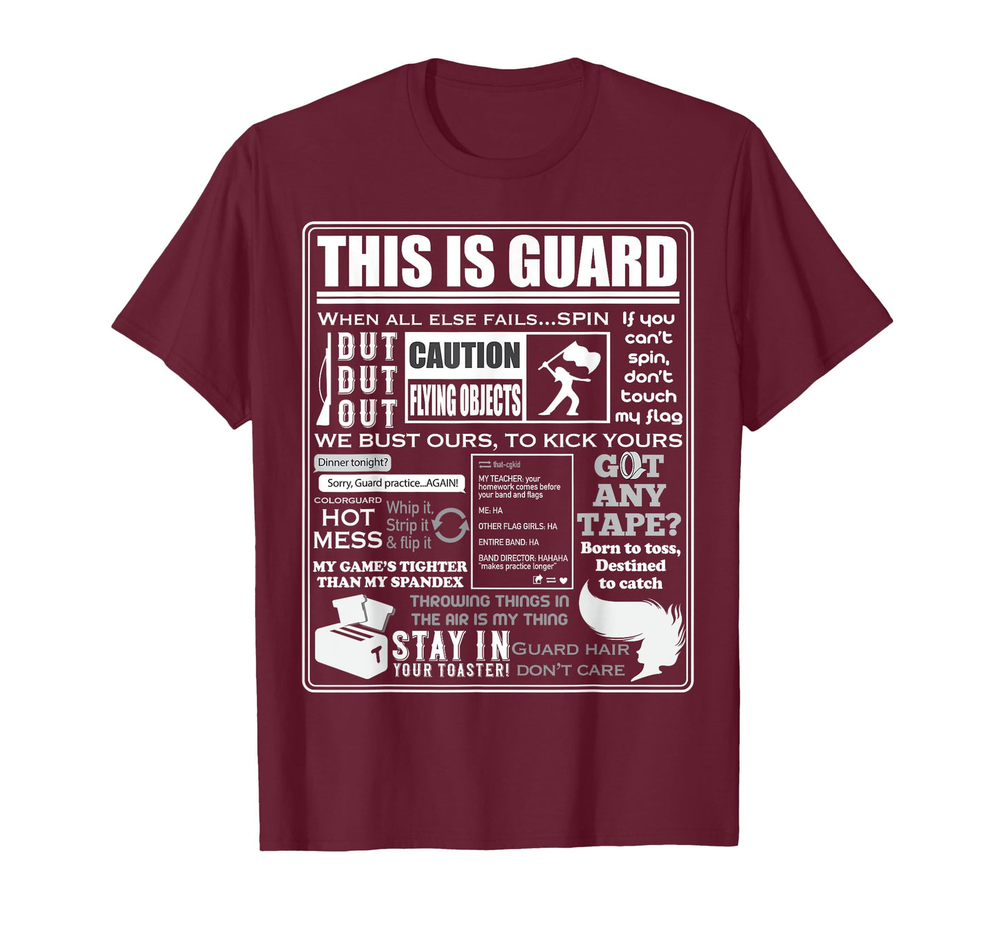 Dies ist Color Guard Funny Color Guard Sayings and Memes T-Shirt