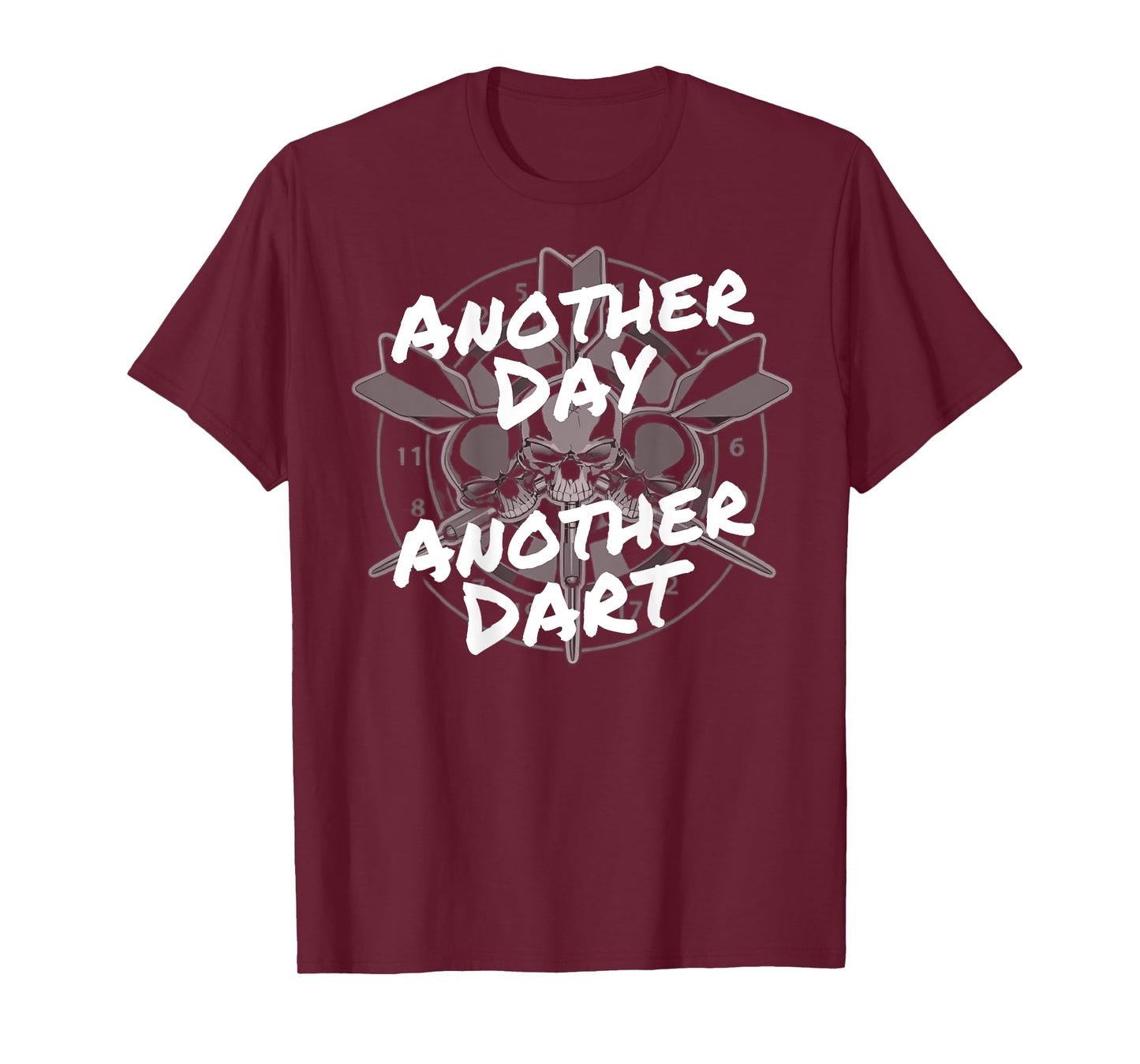 Funny Darts Player Another Dart Dartboard Skull Bullseyes T-Shirt