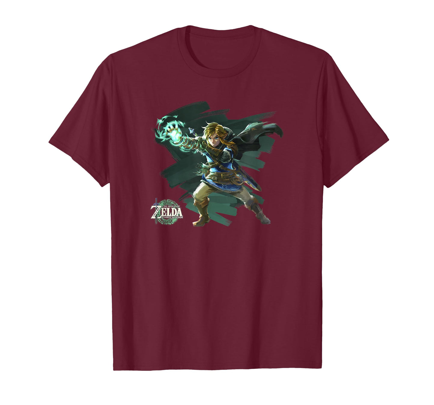 The Legend of Zelda Tears Of The Kingdom Link Brush Art T-Shirt