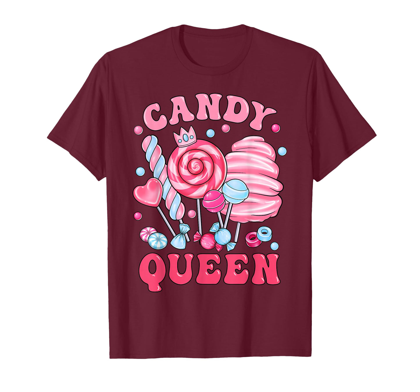 Candy Queen Cute Sweets Design for Women Girl Toddler Kids T-Shirt