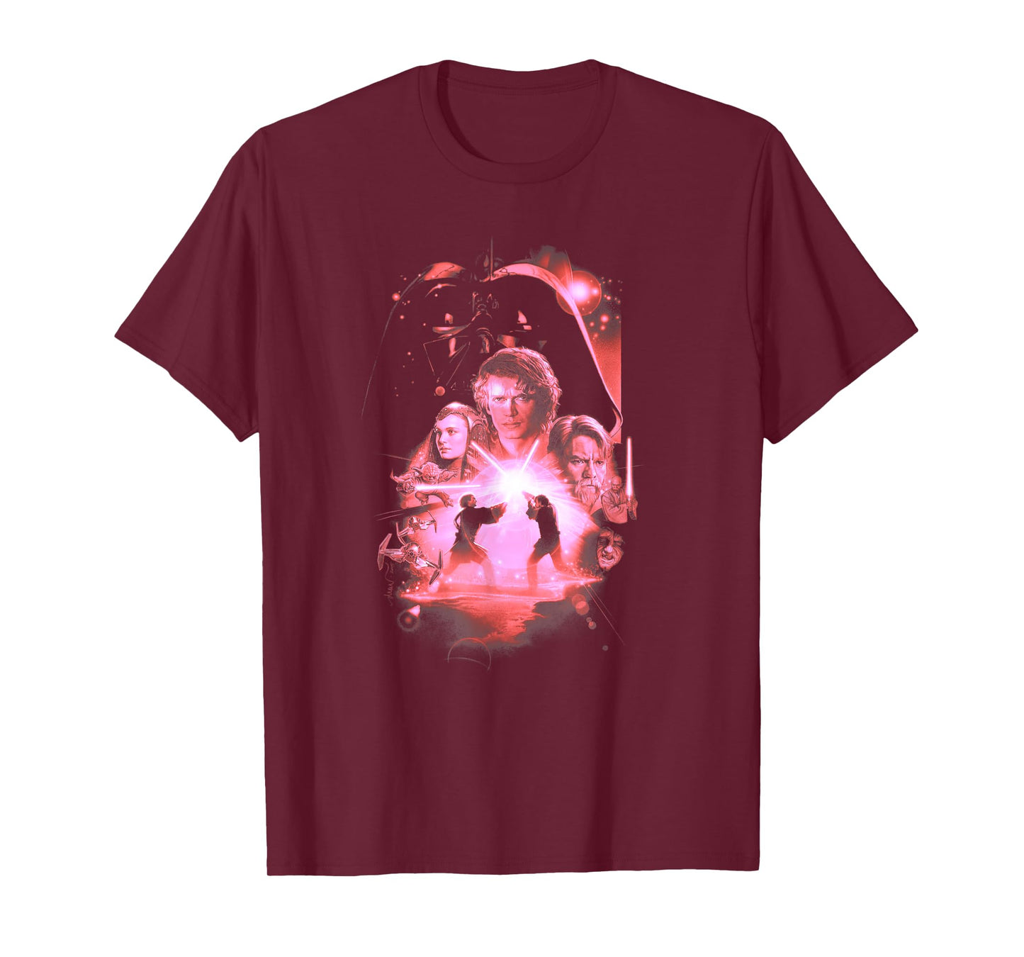 Star Wars Revenge Of The Sith Distressed Poster T-Shirt