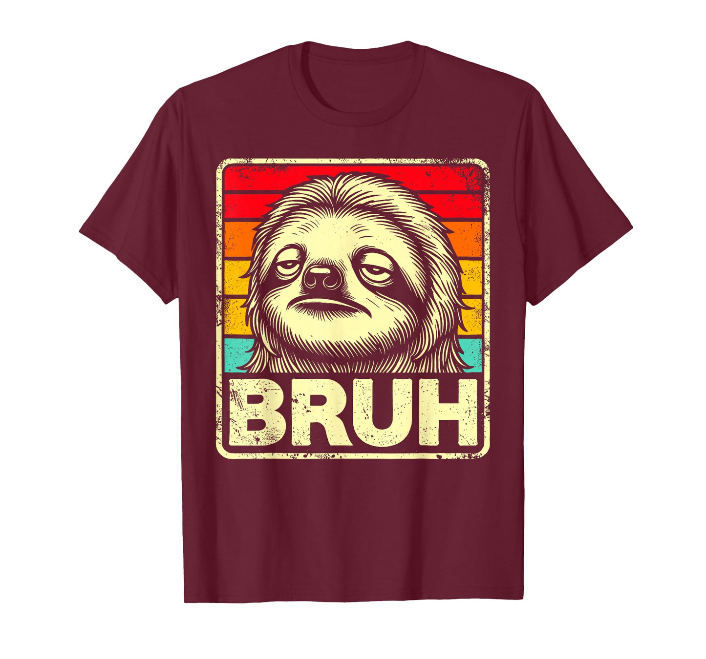 Funny Graphic Meme Sloth Bruh For Boys Girls Men Women T-Shirt