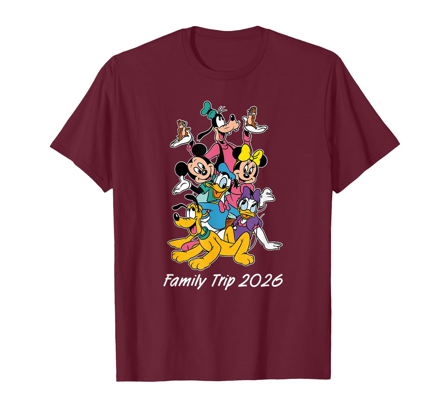 Disney Mickey & Friends Family Trip 2026 Matching Vacation T-Shirt