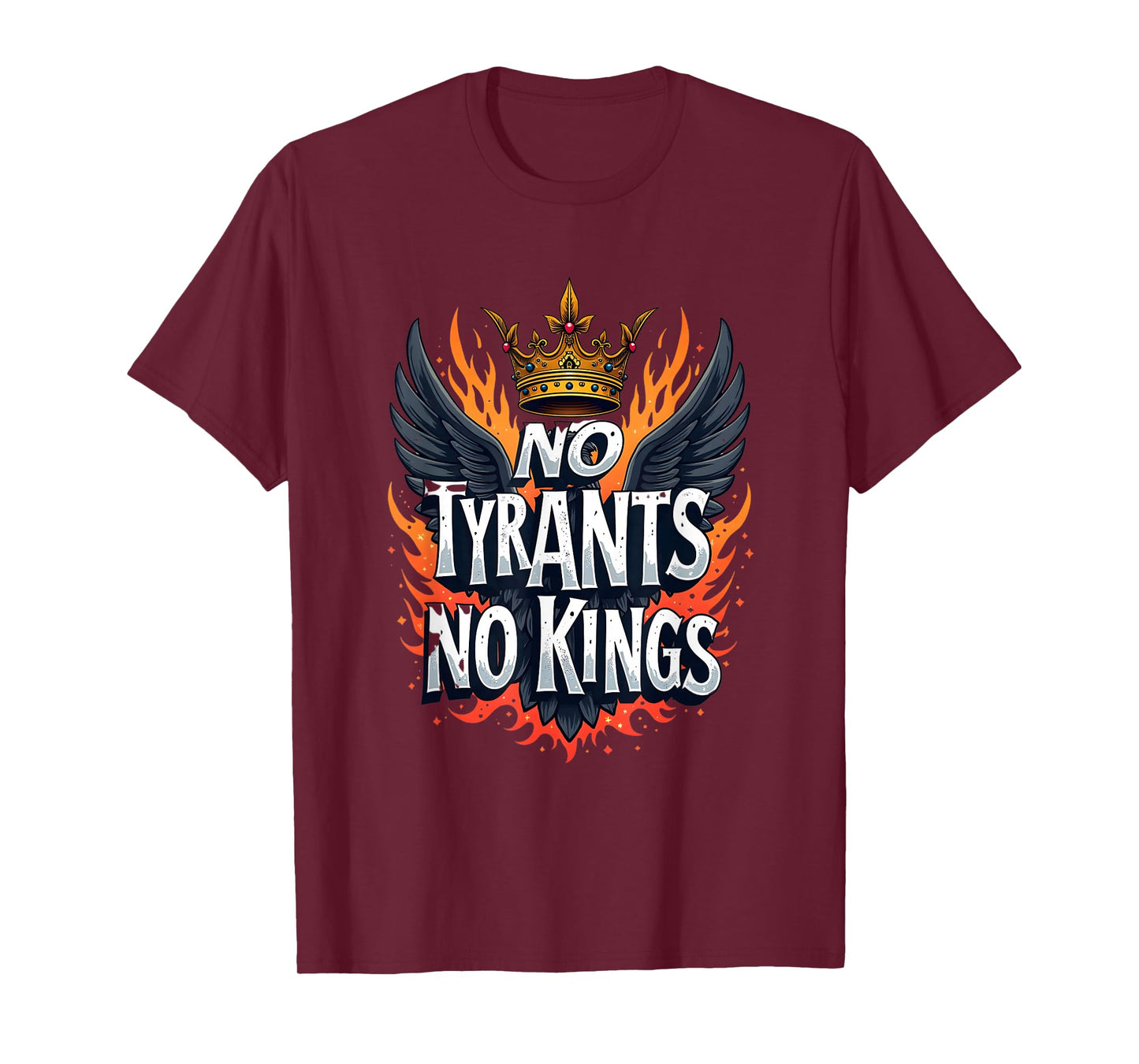 No Tyrants,No Kings Pro Democracy Resist Political Statement T-Shirt