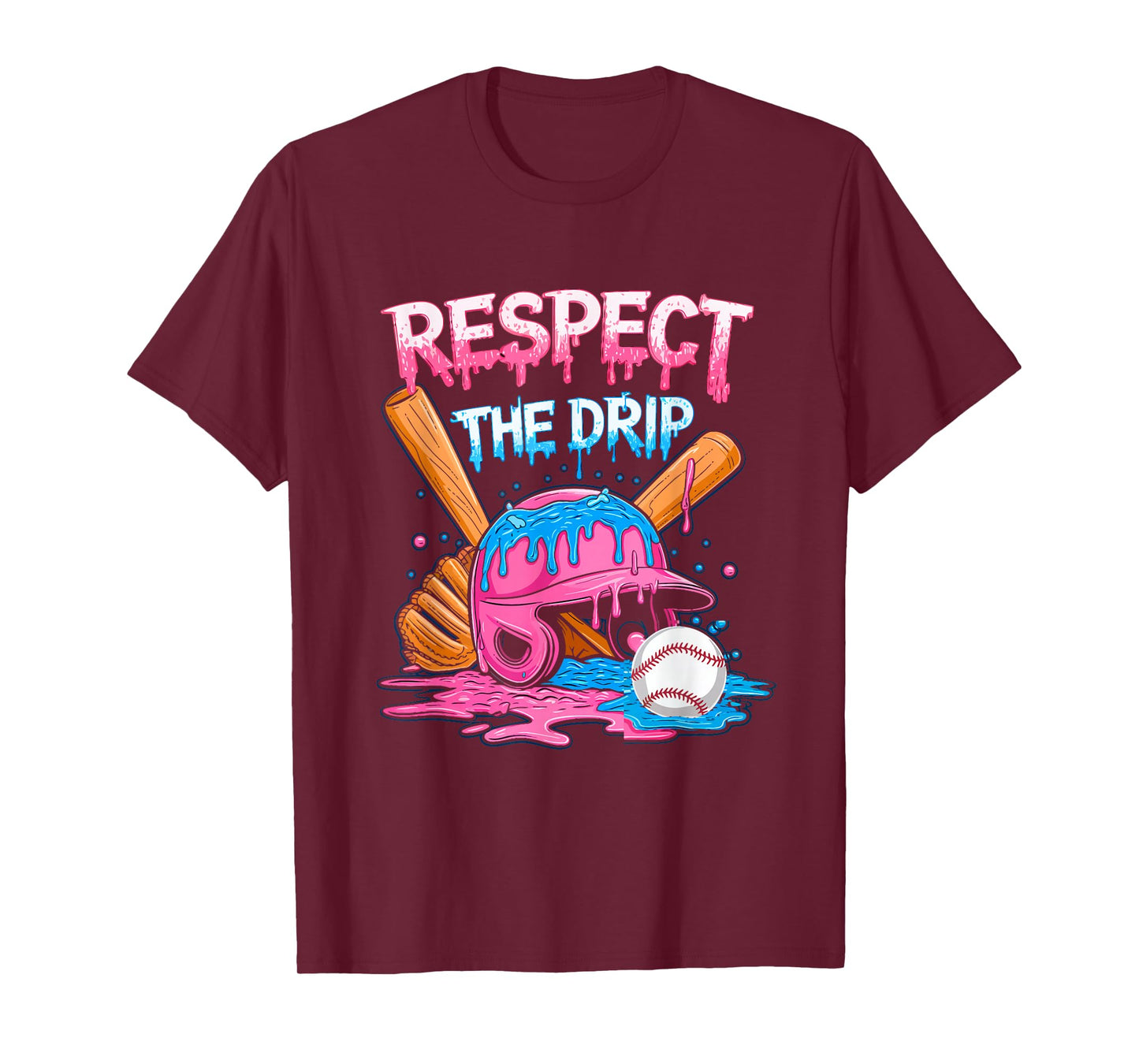 Respect The Drip Baseball Drip Boys Ice Cream Drip Youth T-Shirt
