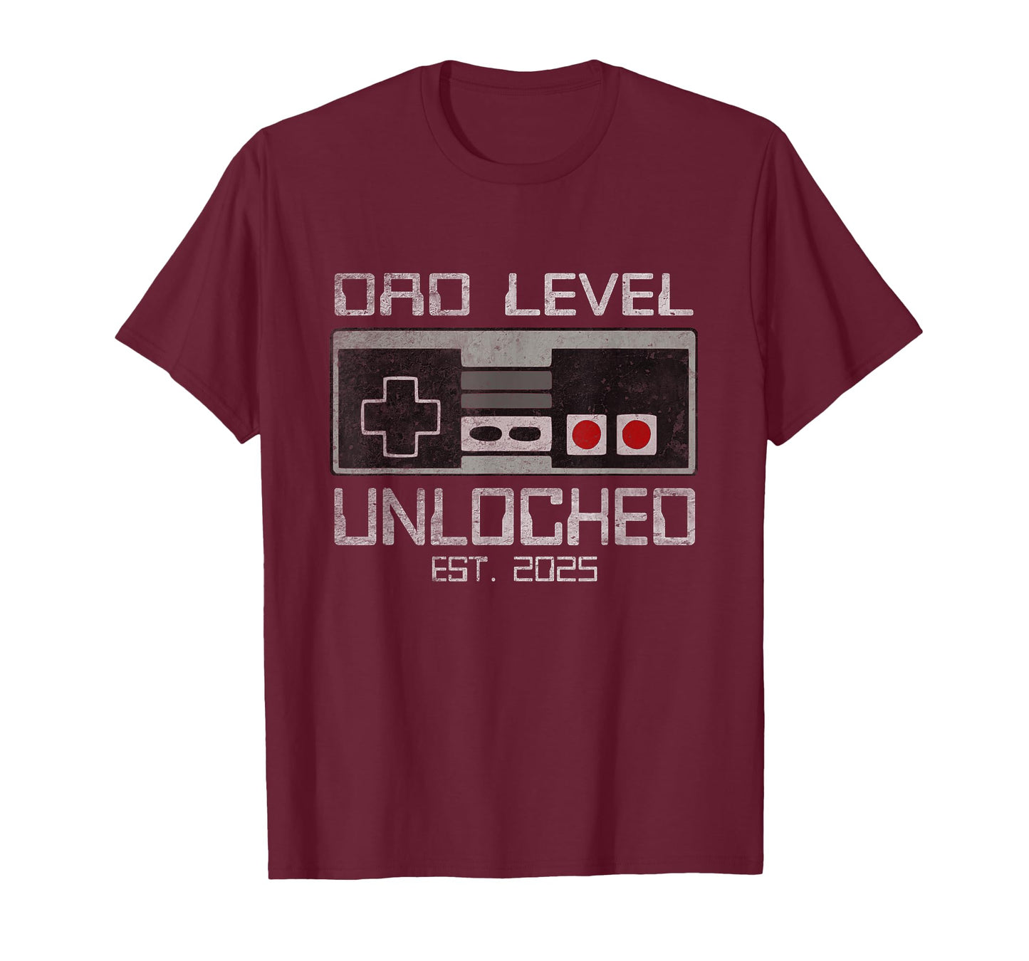 Dad Level Unlocked 2025 First Time Soon To Be Gamer Daddy T-Shirt