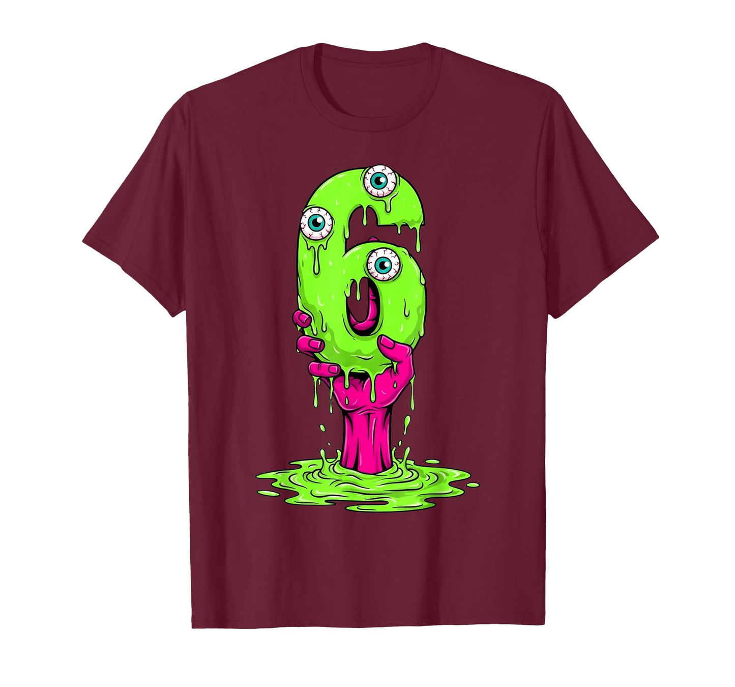 67 Halloween Costume Funny Number 6 Six Meme for Gen Alpha T-Shirt