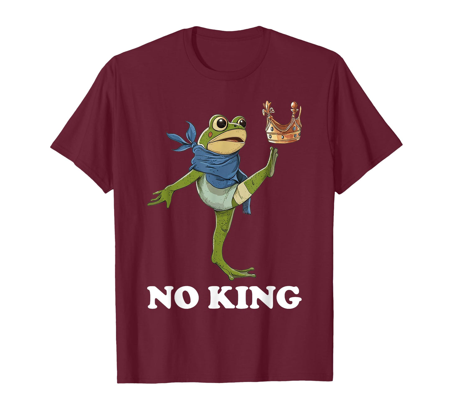 No Kings in America Men Women Portland Frog Protest T-Shirt