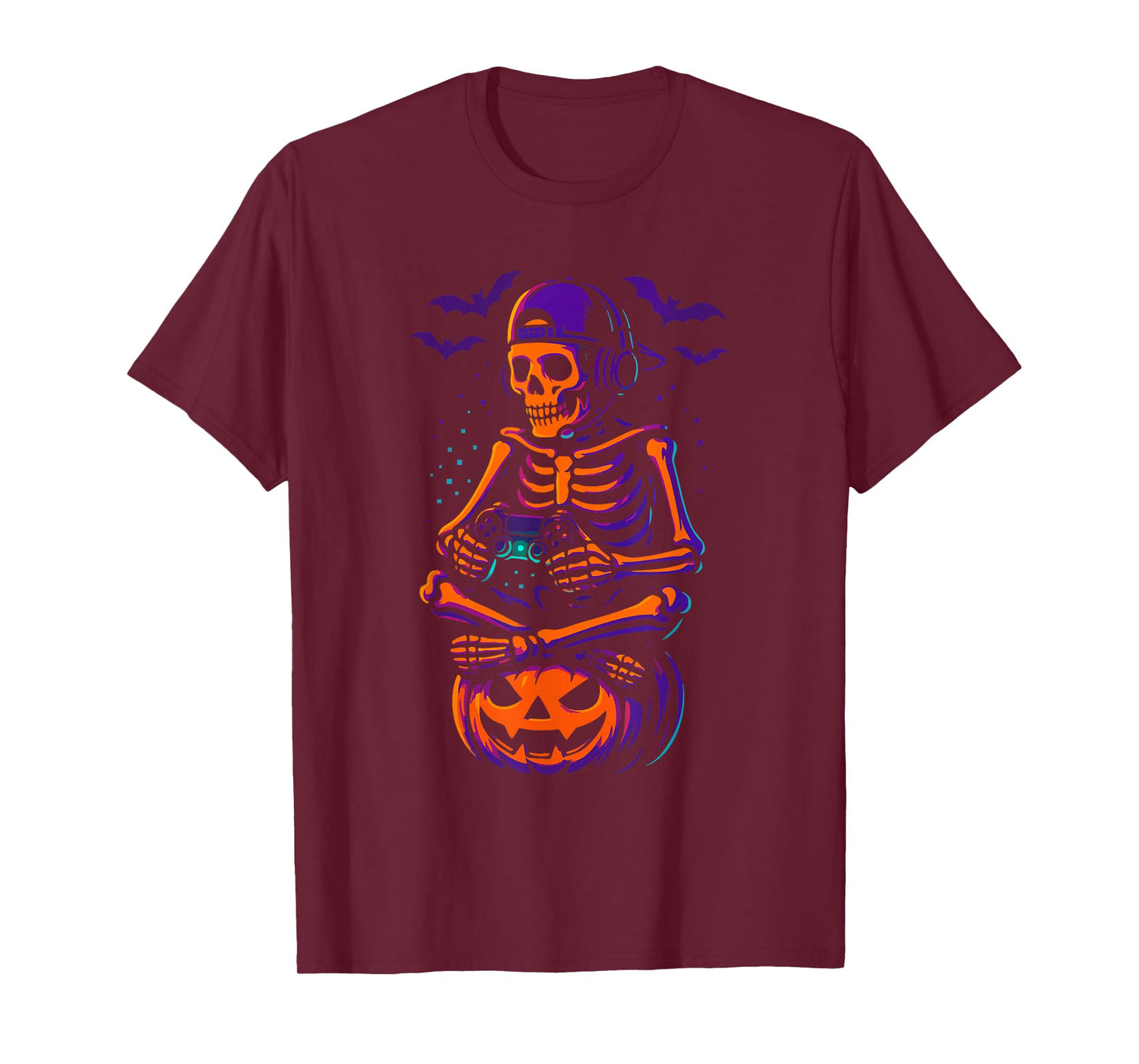Gamer Halloween – Video Game Skeleton with Controller T-Shirt