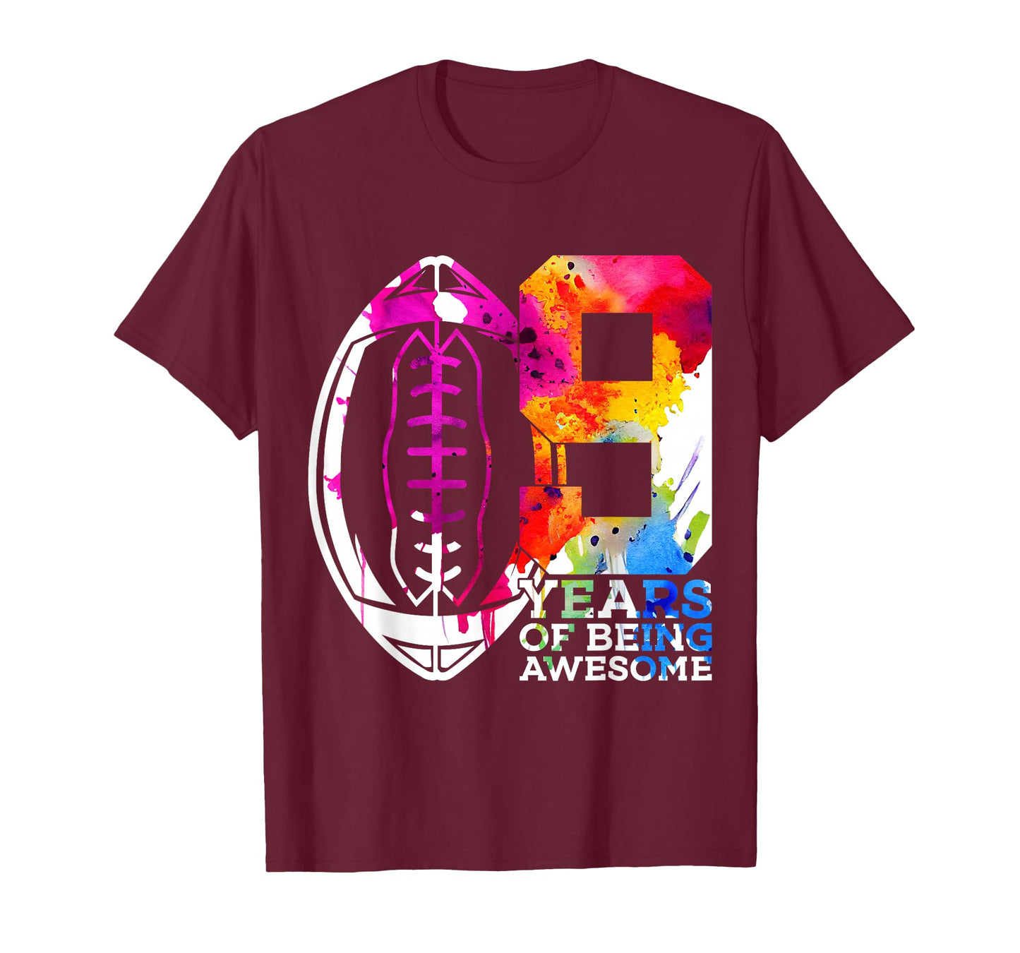 9 YEARS OF BEING AWESOME FOOTBALL 9TH BIRTHDAY T-Shirt
