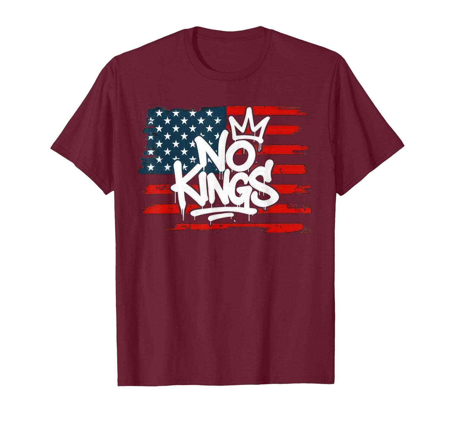 No Kings Shirt Men Women No Kings American Flag T-Shirt