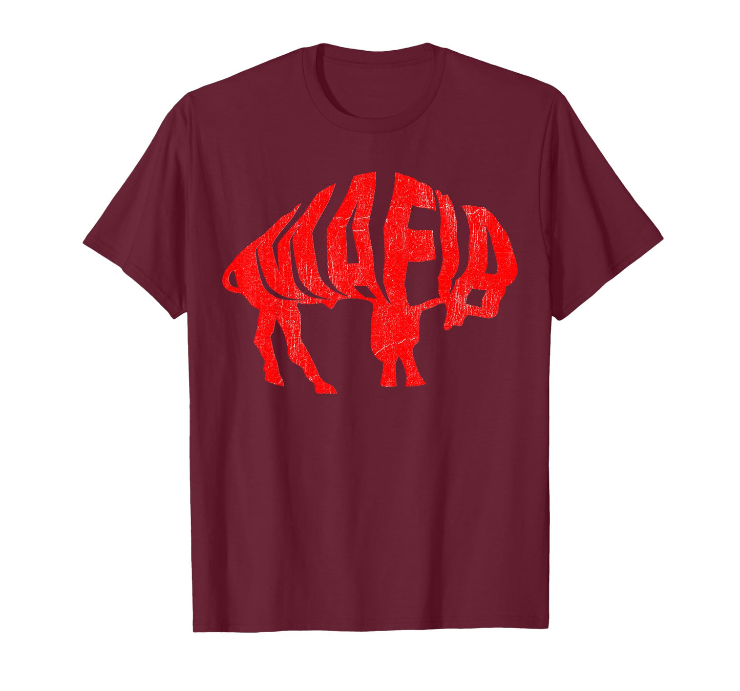 WNY Pride - Faded Red Buffalo T-Shirt