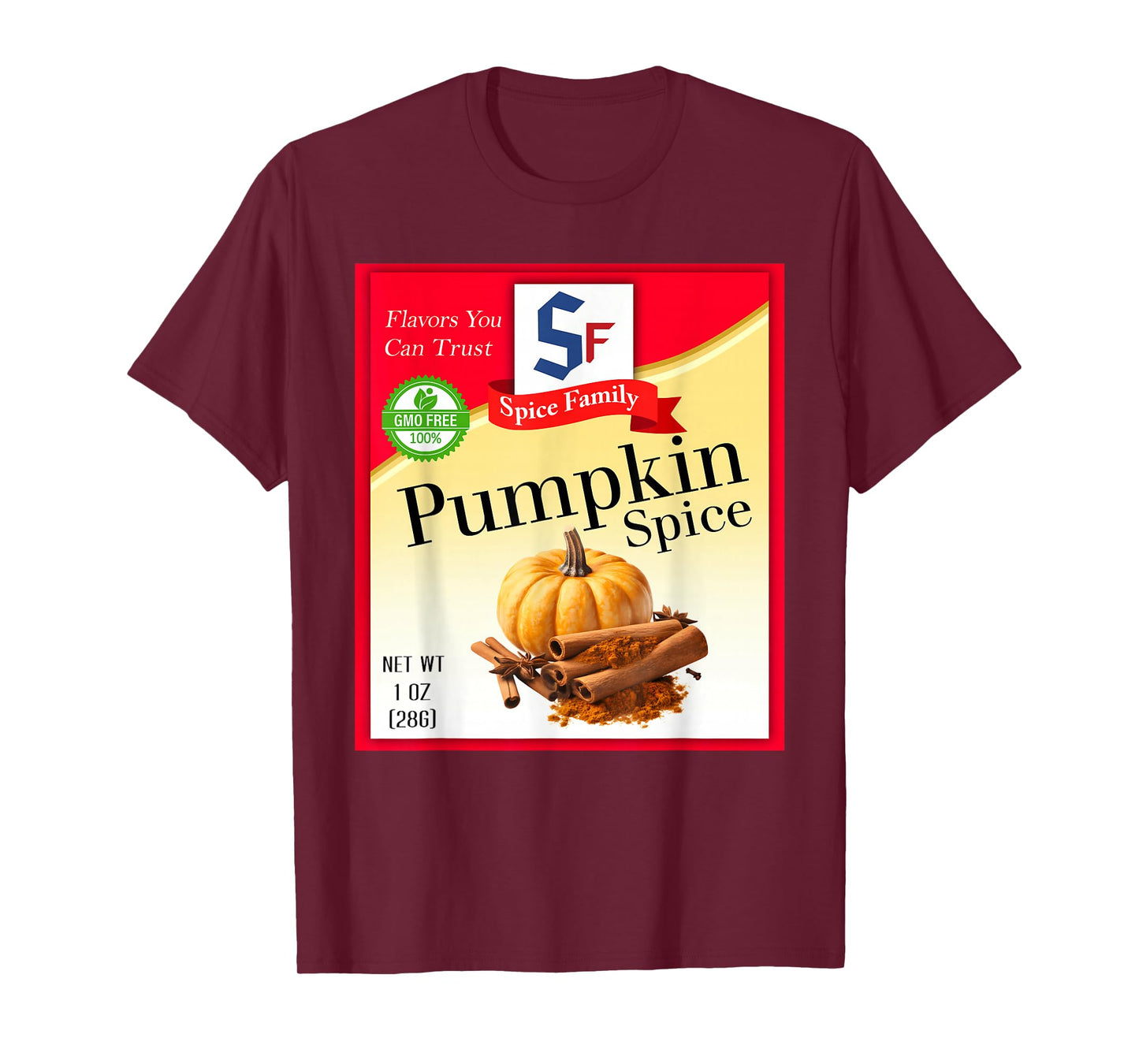 Pumpkin Spice Group Costume Family Matching Outfit T-Shirt