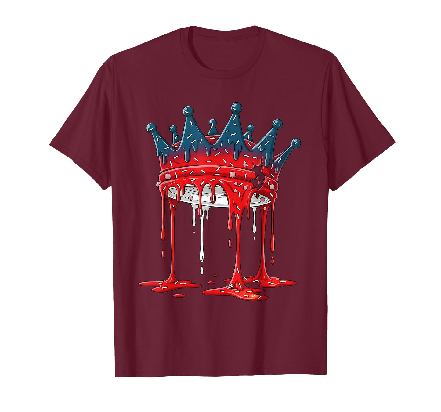 No Kings in America Ice Cream Drip Protest Sign Graphic T-Shirt