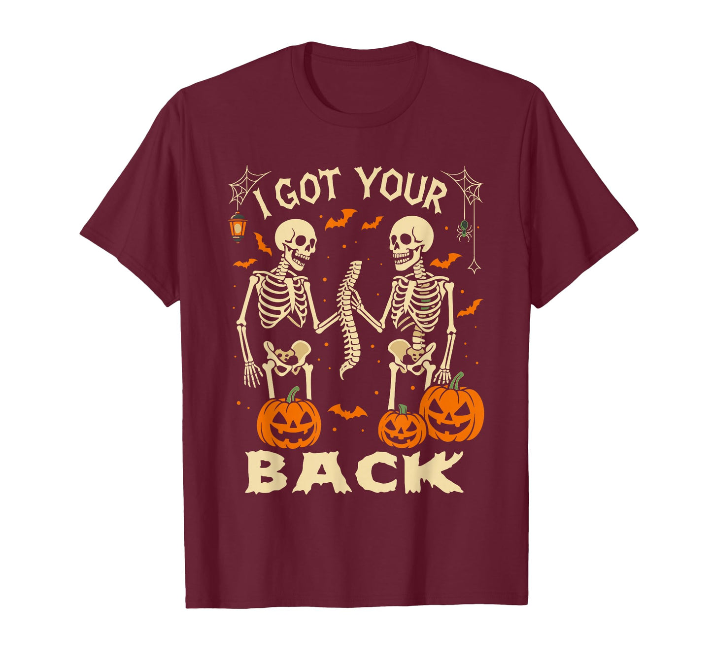 Halloween Skeleton Sarcastic Shirt, Bone I Got Your Back T-Shirt