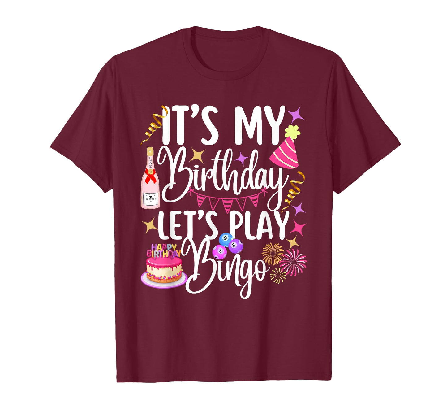 It's My Birthday Let's Play Bingo Player Party T-Shirt