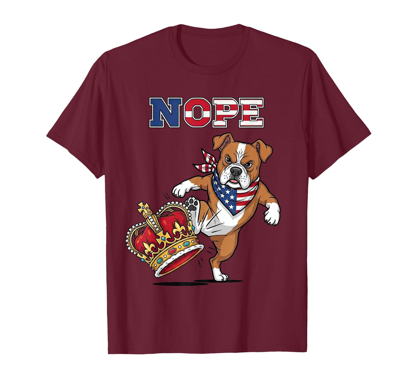No Kings Dog Nope Not Today Funny T-Shirt