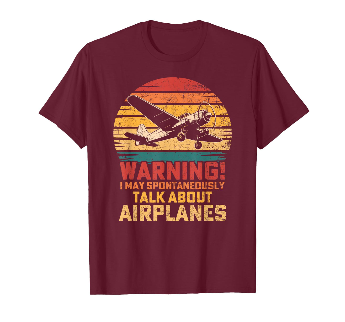 I May Spontaneously Talk About Airplanes Flying Airline T-Shirt