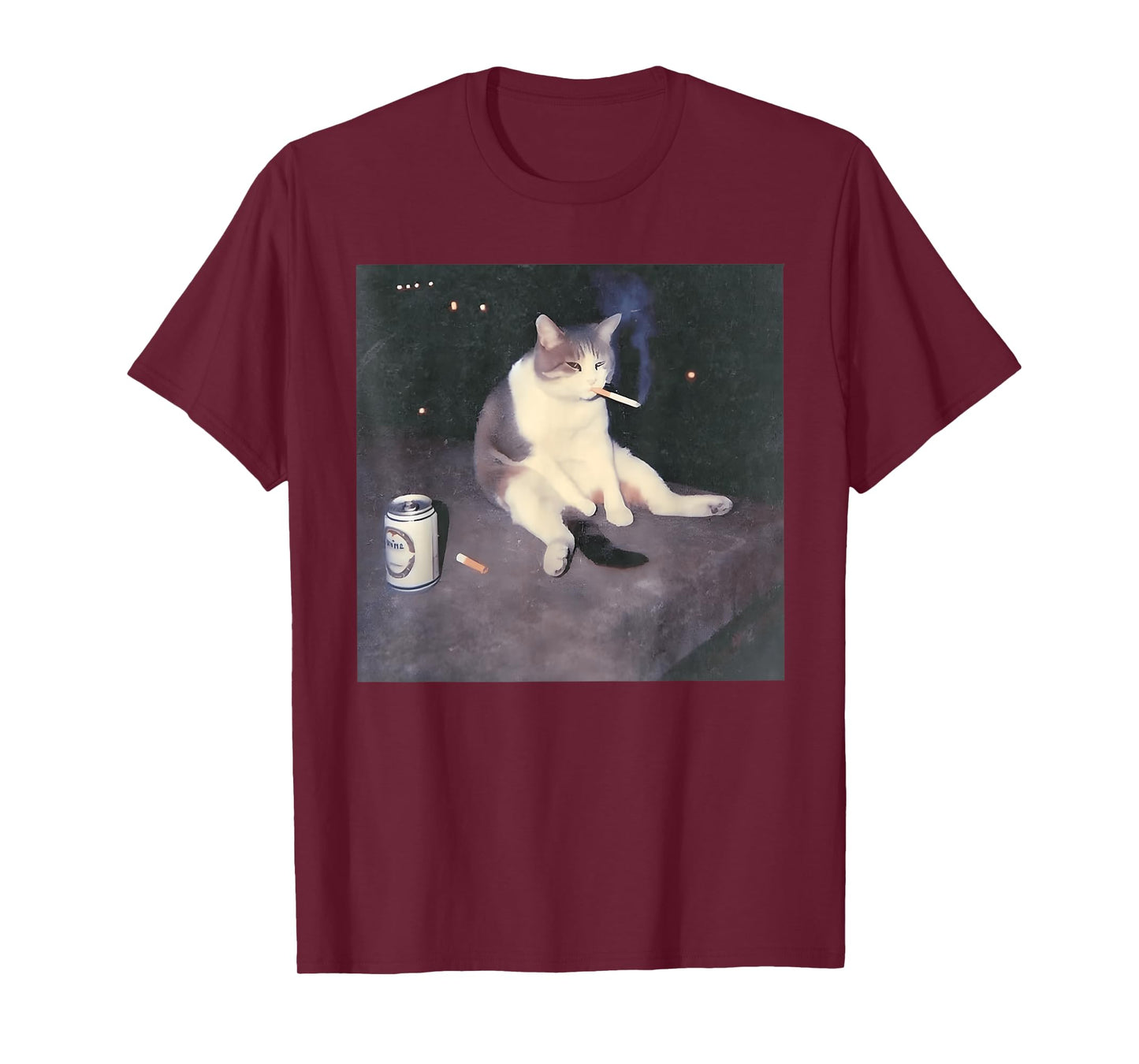 Funny Smoking Cat Meme T-Shirt