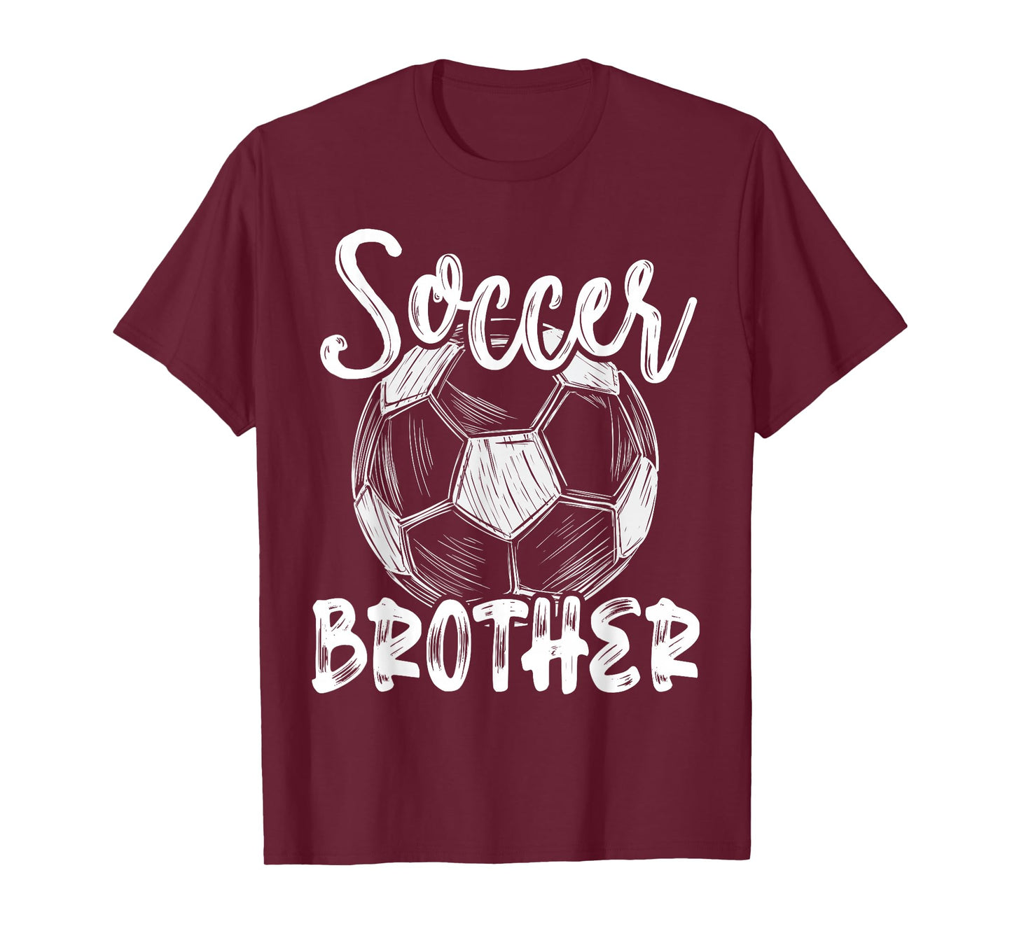 Soccer Brother Men Family Matching Team Player Soccer Ball T-Shirt