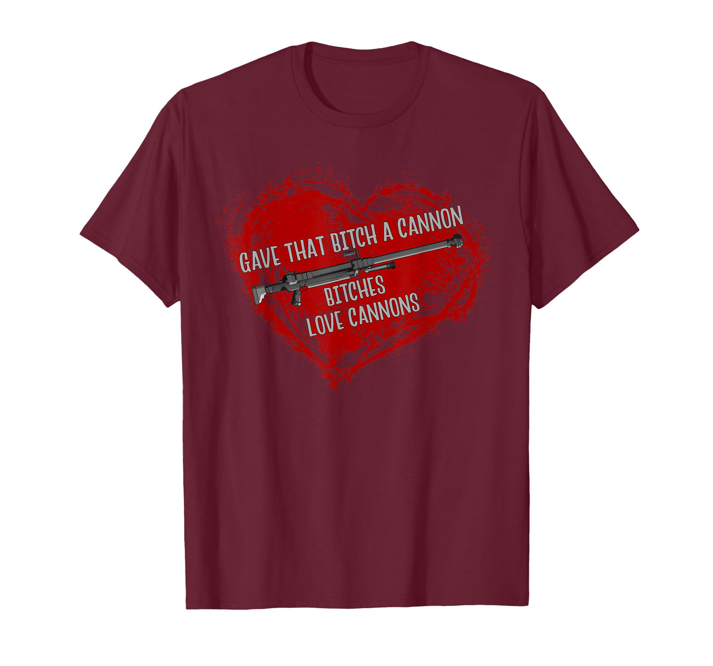 Bitches Love Cannons funny adult meme gamer anime T-Shirt