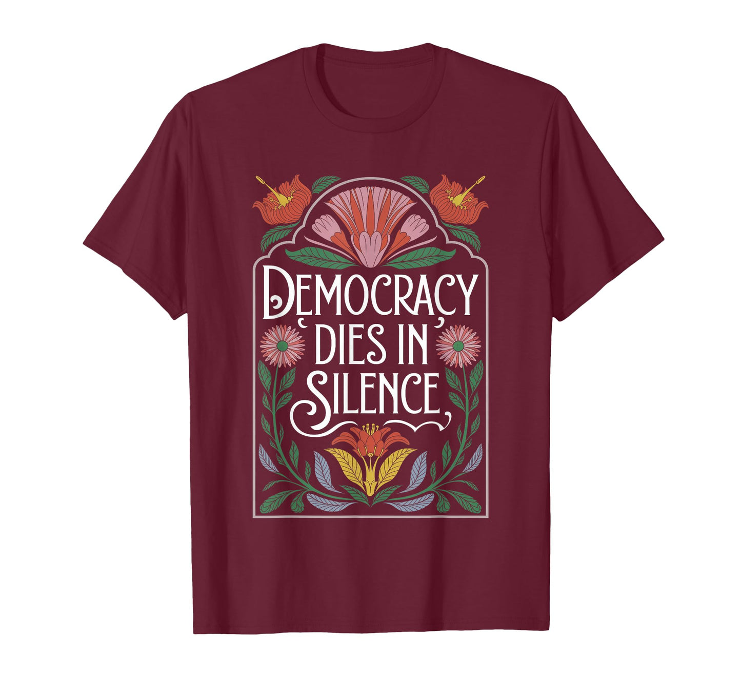 Vintage Democracy Dies in Silence Keep Democracy in America T-Shirt