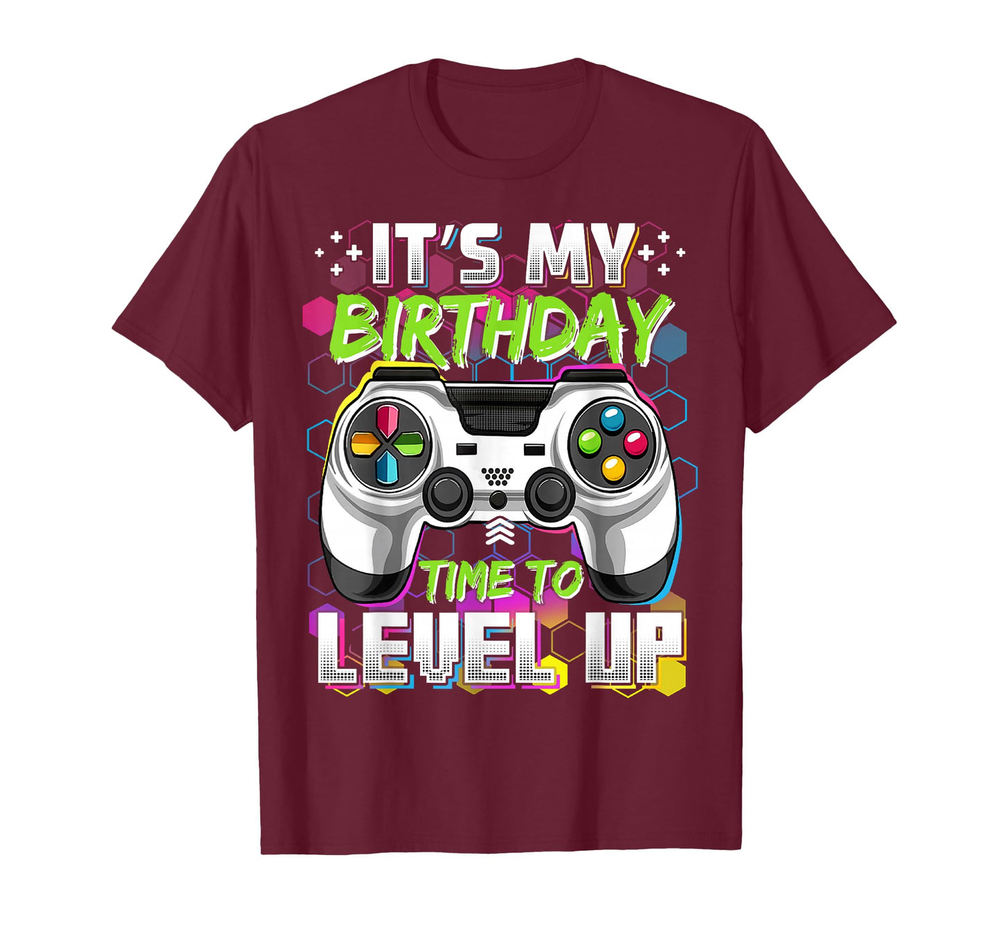It's My Birthday Time To Level Up Video Game Gift Boys Girls T-Shirt