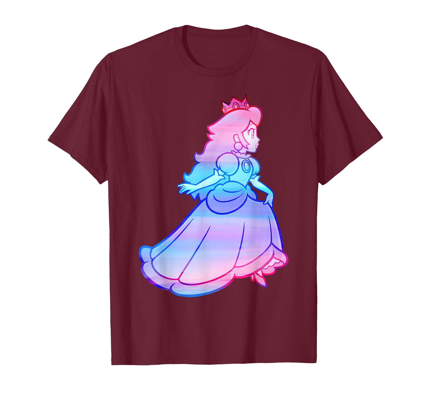 Nintendo Super Mario Peach Gradient Run Graphic T-Shirt
