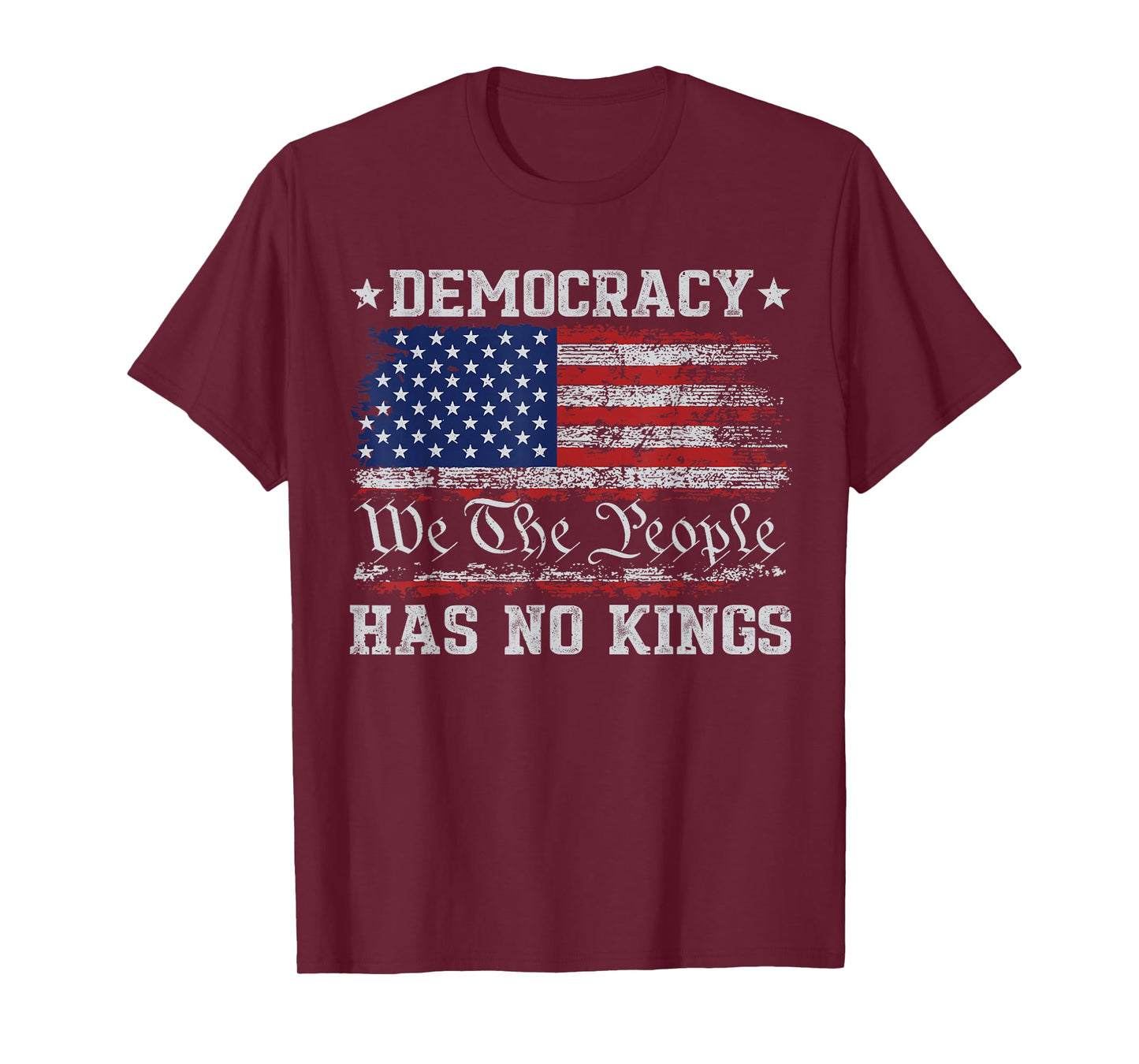 Democracy Has No Kings Political Protest Feminist Resist T-Shirt