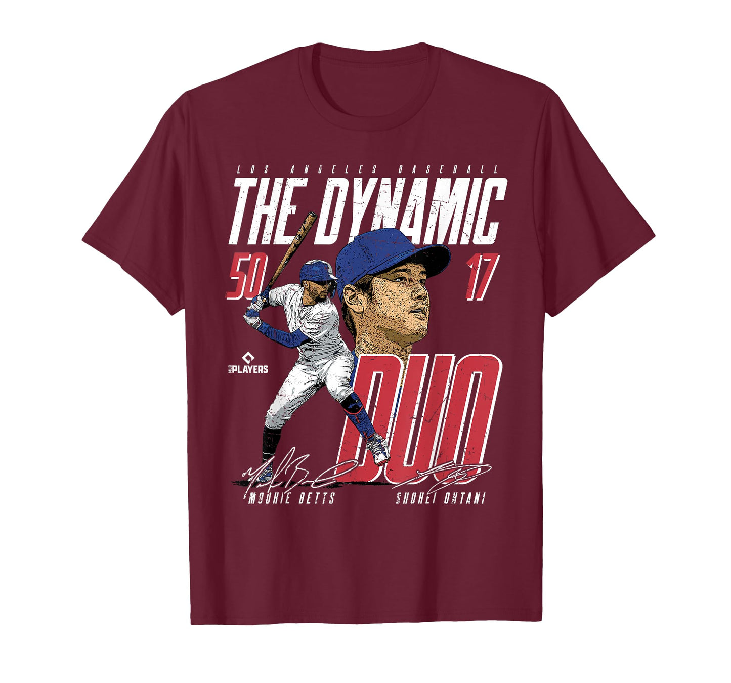 Mookie Betts & Shohei Ohtani | LA MLB Players | MLBDDUO3002 T-Shirt