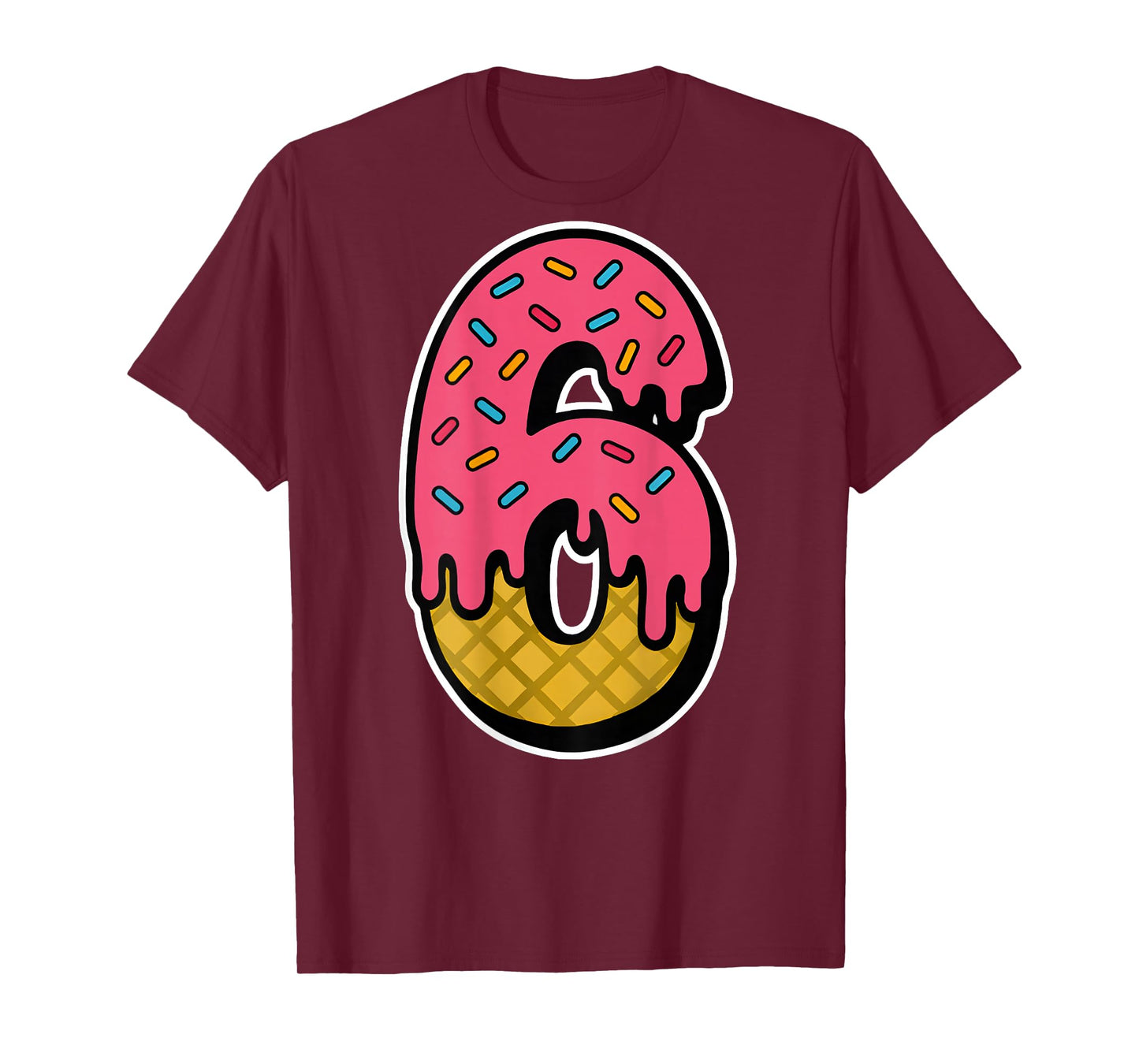 Funny Number 6 67 Costume Matching Group Halloween On Back T-Shirt