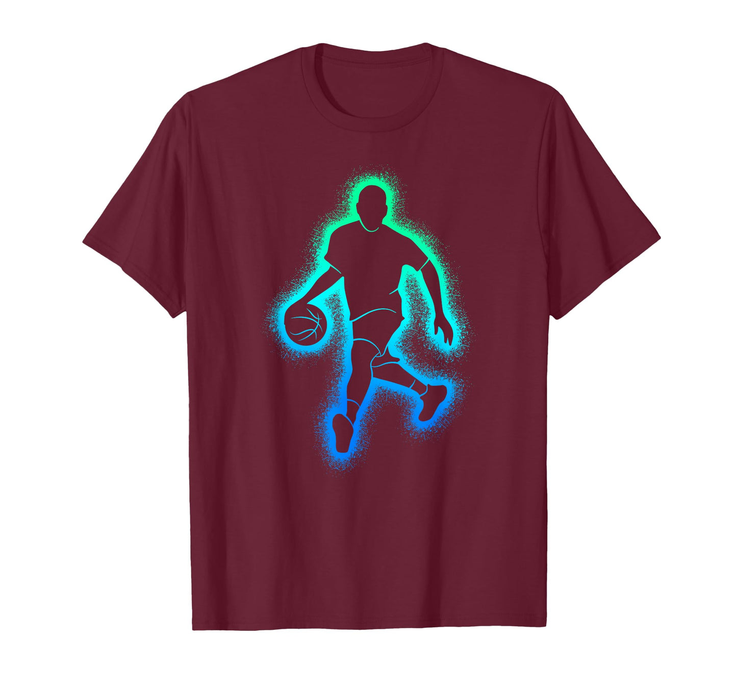 Basketball Dunking Boys Men Basketball Player T-Shirt