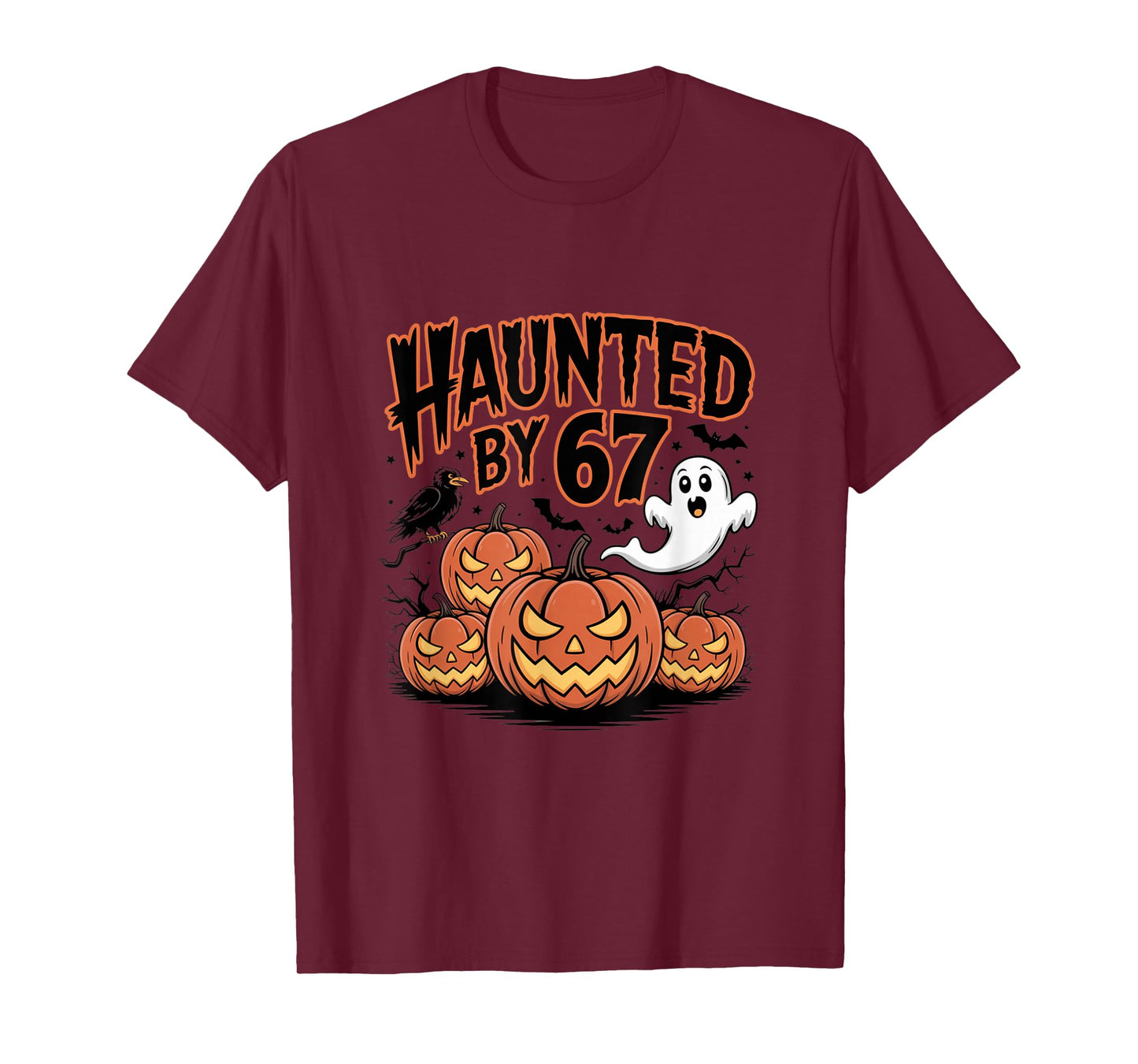 Haunted by 6-7 Funny Halloween 6-7 Costume Six Seven T-Shirt