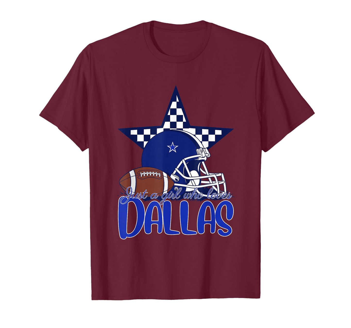Just a Girl Who Loves Dallas Tee for Women Mom Kids Girls T-Shirt