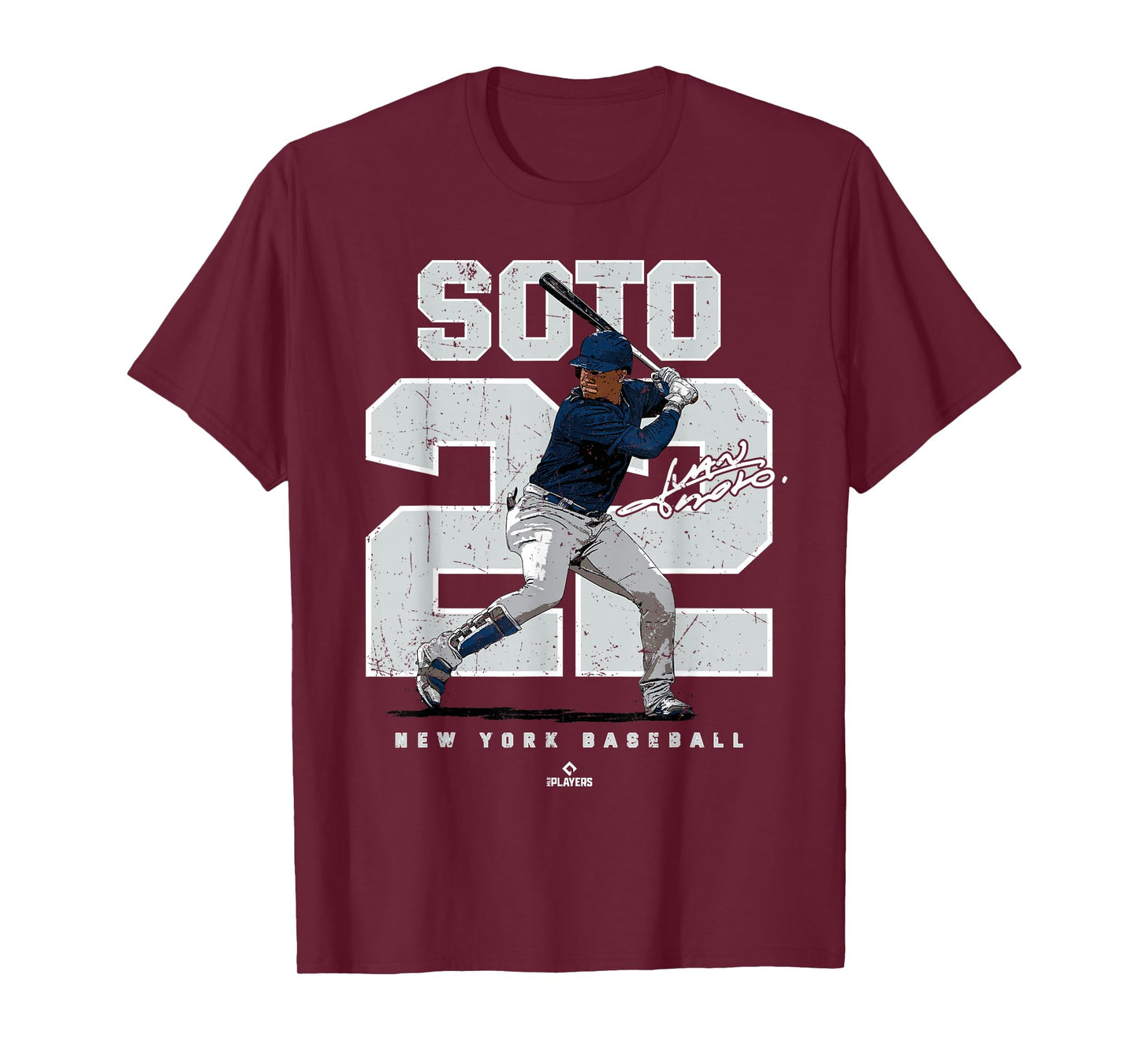 Number and Portrait Juan Soto New York MLBPA T-Shirt