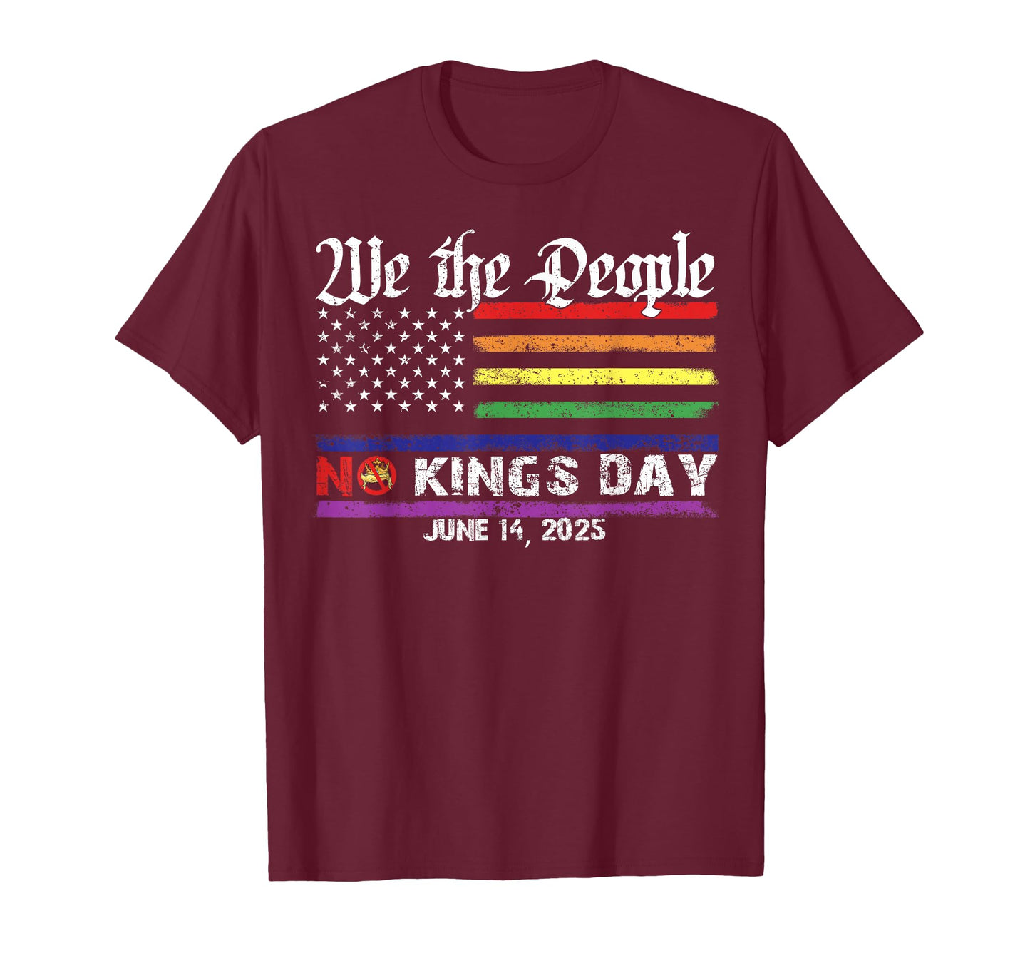 No Kings Day June 14th Protest Tee 2025 No Kings In America T-Shirt