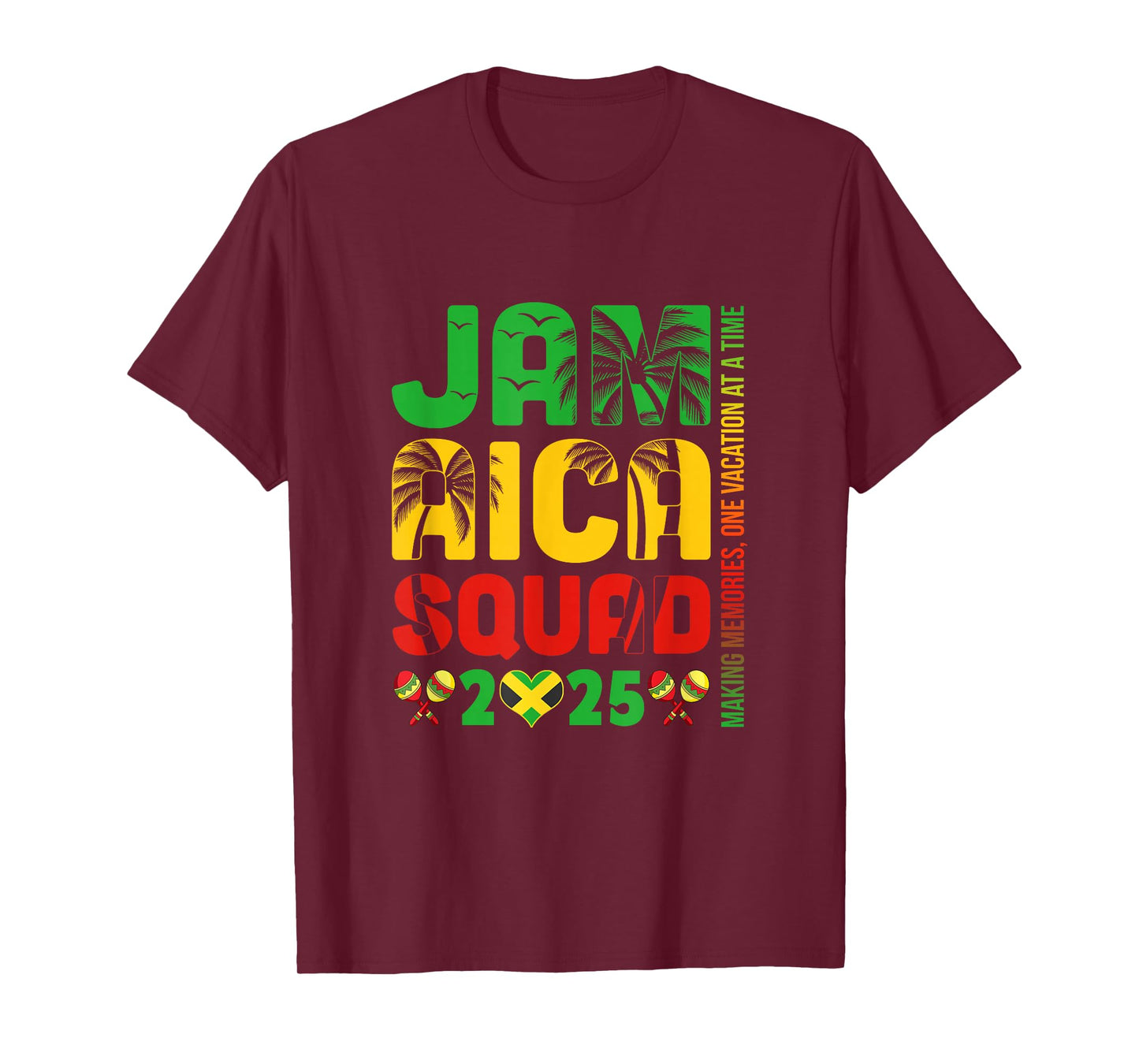 Jamaica 2025 Vacation Trip Matching Family Squad Group T-Shirt
