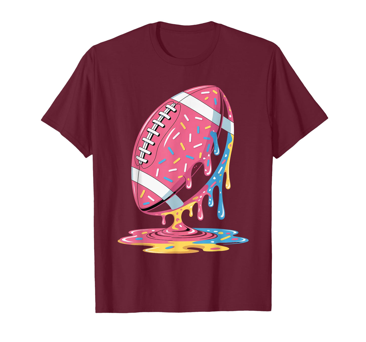 Ice Cream Drip Men Women Game American Football Drip T-Shirt