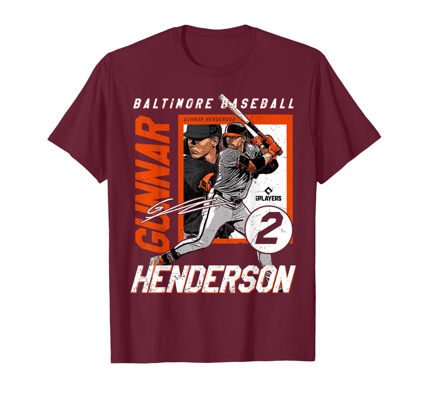 Gunnar Henderson | Baltimore Baseball Players| MLBGHE205M T-Shirt