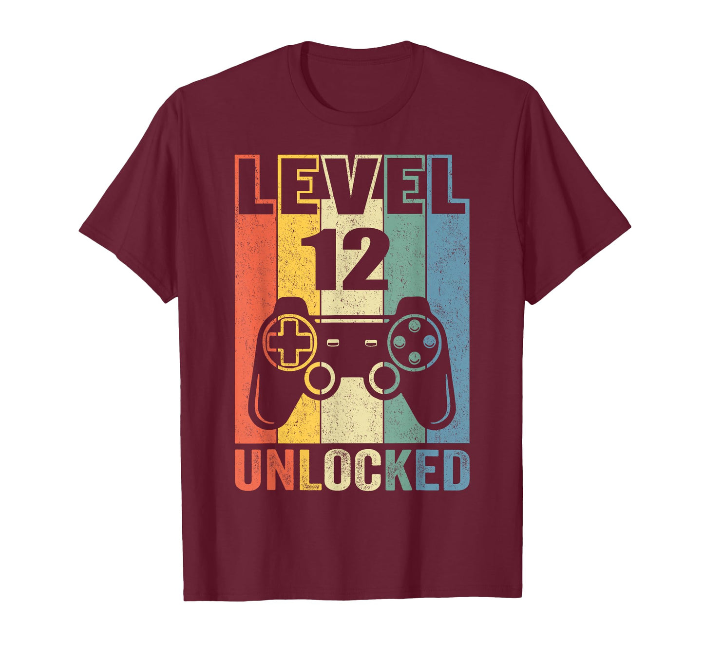 Level 12 Unlocked Shirt Funny Video Gamer 12th Birthday Gift T-Shirt